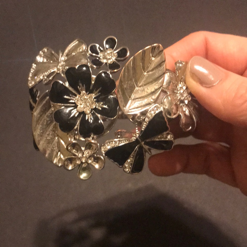 Silver cuff bracelet